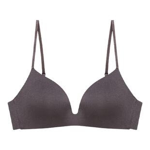 内外缎光软支撑文胸无钢圈承托无痕内衣女NEIWAI