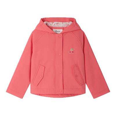 【新品】Bonpoint2026春夏女大童樱桃图案长袖连帽外套小樱桃童装