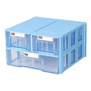 腾正跃B系列组合收纳柜桌面抽屉式DIY配件奶胶饰品分类收纳整理盒