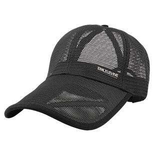 大脑袋帽子男夏季透气加长帽檐棒球帽女夏款大头围鸭舌帽网帽加深