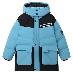 【御寒系列】太平鸟童装儿童羽绒服男童外套女童户外中长款滑雪服