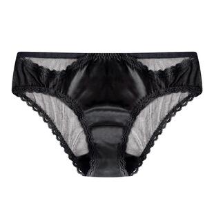 韵扉韵扉内外桑蚕丝轻奢风新款内裤性感真丝女式半透明三角内裤头