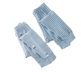 浪莎儿童秋裤男童纯棉家居保暖单裤子中大小童棉毛裤宝宝男孩睡裤