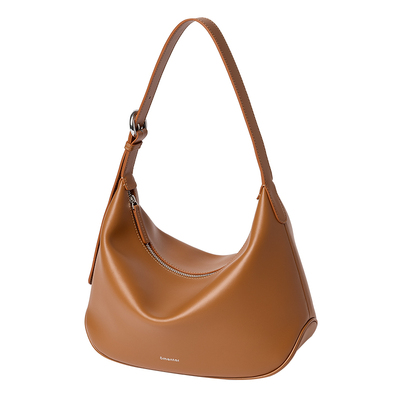 头层牛皮通勤hobo包包