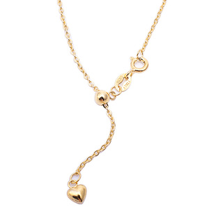 S925银项链锁骨链挂绳可调节O字链盒子链无吊坠素链银链子配吊坠