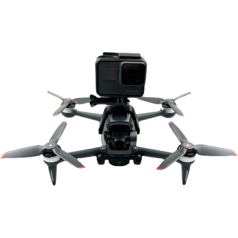 用于大疆DJI FPV穿越机全景支架gopro转接安装VR相机上置拓展配件