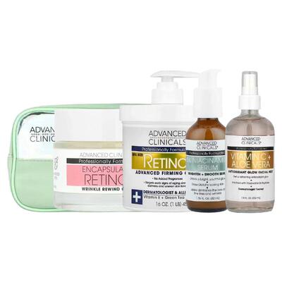 Advanced Clinicals烟酰胺精华3步保湿封装视黄醇紧雅霜精华抗皱