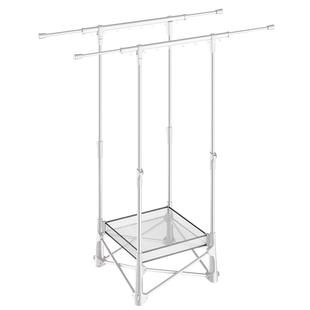 比人可折叠晾衣架落地阳台家用伸缩室内户外多功能移动晒被子神器