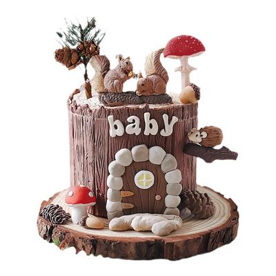 烘焙小松鼠松果球硅胶模具