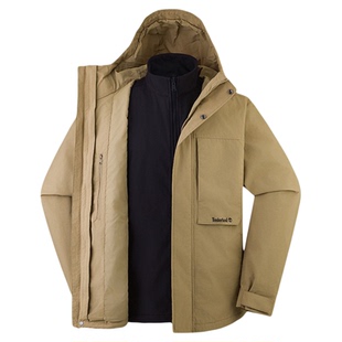 Timberland添柏岚男女冲锋衣三合一外套冬保暖防水软壳内胆|0YH6K