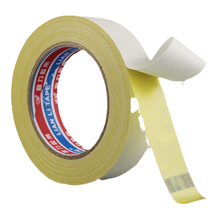 联力胶带强力黄胶布基双面胶地毯专用胶粘性持久黄色布基双面胶带 宽度任意*长20米