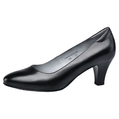 金猴浅口女鞋高跟6cm春秋季真皮上班乘务面试空姐通勤职业女皮鞋