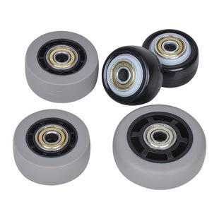 小拉车维修轮子1.5英寸2.0英寸2.5英寸双轴承配件单轮子行李车轮