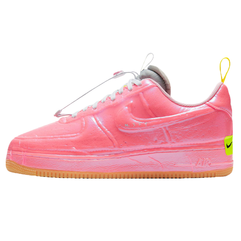 Nike Air Force 1 AF1果冻粉黑绿白橘海绵泡泡空军一号板鞋CV1754