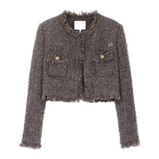 REVAN芮范设计师款酷感重工皮料拼接外套RM90105309