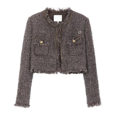 REVAN芮范设计师款酷感重工皮料拼接外套RM90105309