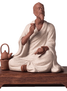 紫砂茶室客厅茶圣陆羽伯牙钟子期