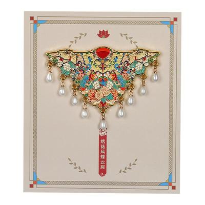 北京故宫博物院云肩金属冰箱贴