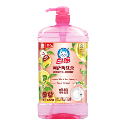 白猫洗洁精清爽去油渍大桶家用