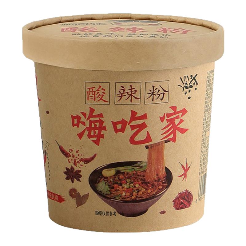 嗨吃家酸辣粉红薯粉丝大桶装方便
