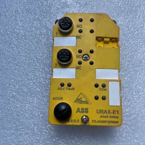 下单前咨询ABB Jokab安全模块，型号：URAX-E1 拆机件 实