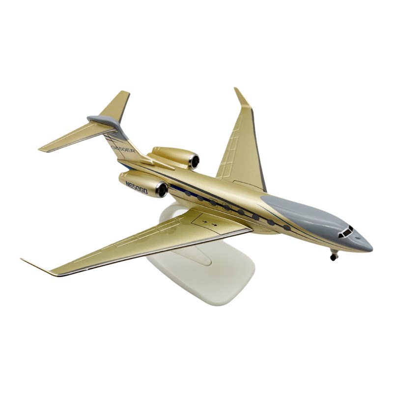 20cm合金G650ER航模金色涂装