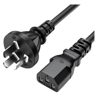 电脑电源线国标直插三孔品字尾电饭锅台式主机显示器打印机大功率