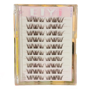 JECO免胶混血转校生假睫毛棕色自然亚裔浓密上镜嫁接感眼睫毛自粘