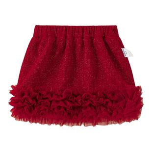 贝贝城女童半身裙2025冬季新款小女孩加绒短裙洋气女宝宝加厚裙子