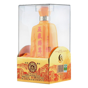 泰山五岳独尊昂头天外 皇家小窖6 52度浓香型白酒 单瓶500mL