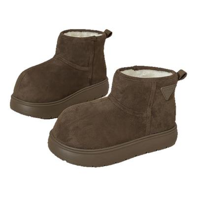 人本卡皮巴拉厚底大头棉鞋雪地靴