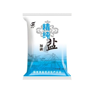 精制加碘食用盐井矿盐400g袋装千米深井盐纯净细盐天然调味品s
