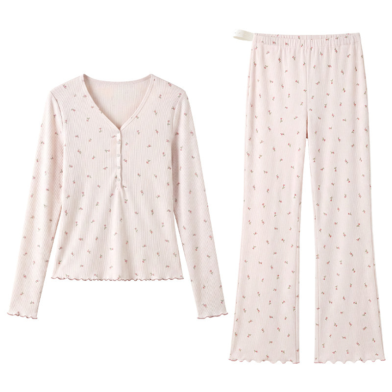 momjane月子服秋冬孕妇睡衣套装
