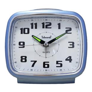 天王星闹钟学生高中老人专用静音简约机械石英钟桌面钟表时钟座钟