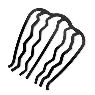 四齿插梳懒人盘发器铁质发簪u型发梳丸子头盘发固定编发神器发卡