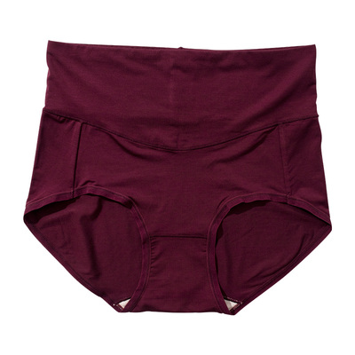 必安内女士内裤蚕丝抗菌裆妈妈款