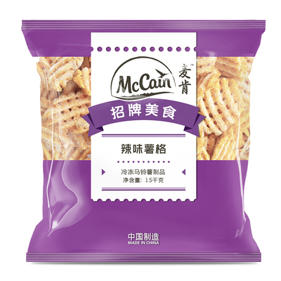麦肯冷冻辣味薯格1.5kg