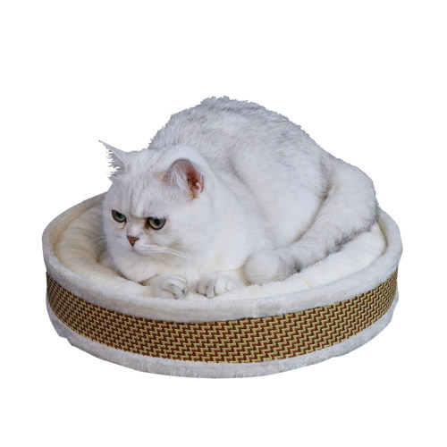有朵猫 通用猫窝配件猫爬架猫树夏天藤席仿藤编圆垫藤垫多用DIY