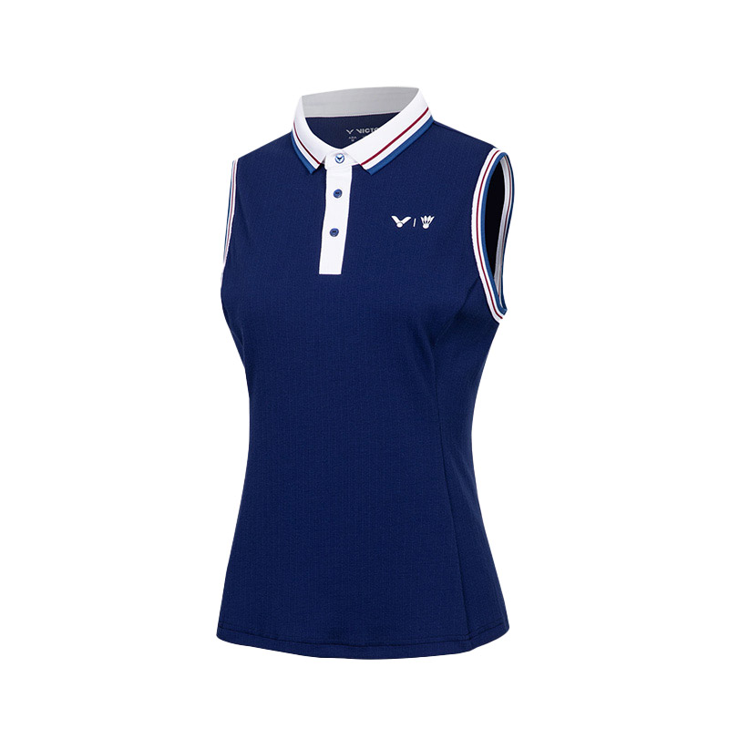 俱乐部系列女羽毛球服无袖