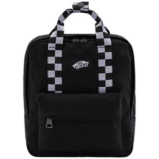 Vans范斯官方 男女情侣背包双肩包黑色棋盘格背带轻便小包