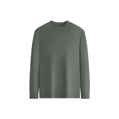 杉杉可机洗圆领打底羊毛衫针织衫