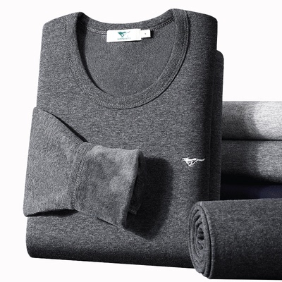 七匹狼保暖内衣男套装冬季棉毛衫