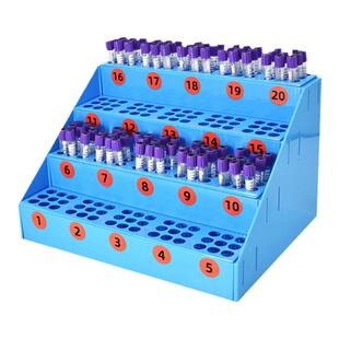 阶梯式试管架180孔采血架血标本1.8cm实验室核酸采样架离心管架