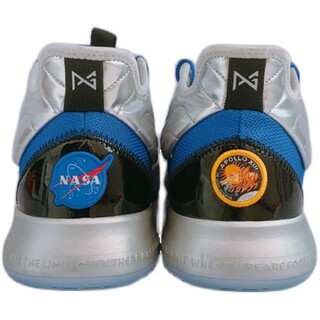 耐克Nike PG3 NASA保罗乔治3代男宇航员蓝橙实战篮球鞋CI2667-400