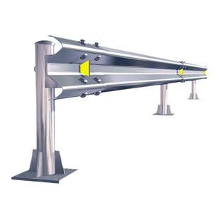 w乡村公路波形护栏板gr-c-4e镀锌喷塑双波道路防撞波形梁钢护栏厂