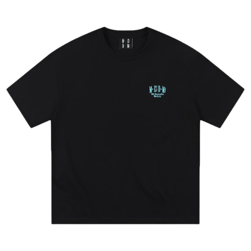 【明星同款】MEDM字母刺绣T恤男女款美式休闲打底衫宽松上衣服tee
