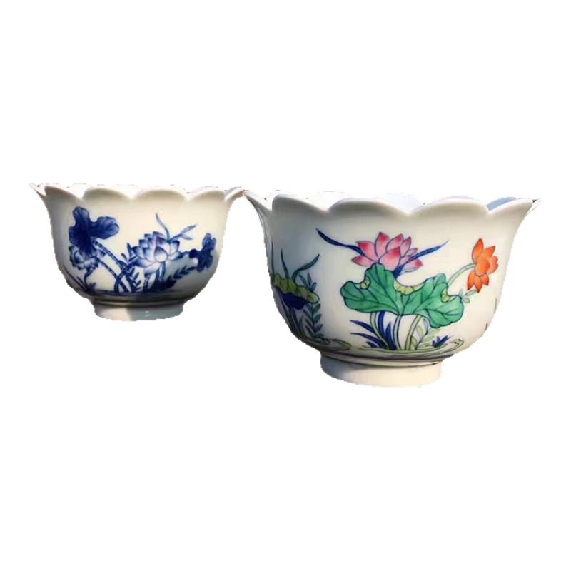 贵和祥荷趣风手绘茶具主人杯