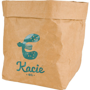 GOING HOME可水洗牛皮纸袋冰箱水果面包食品防水收纳袋大号花盆套