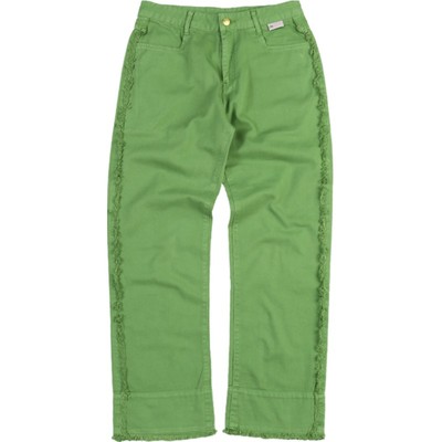 潮牌女式纯棉休闲直筒裤纯色复古