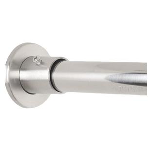 不锈钢管圆管衣柜挂衣杆晾衣杆阳台挂杆法兰横杆固定配件挂衣杆